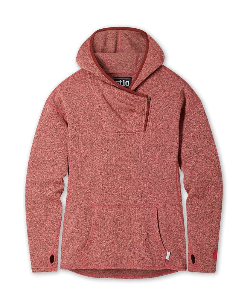 Funnel neck fleece hoodie fashion