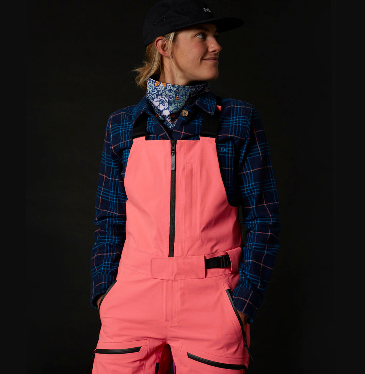 Stio | Women's Figment Bib, Size Extra Small in Abyss