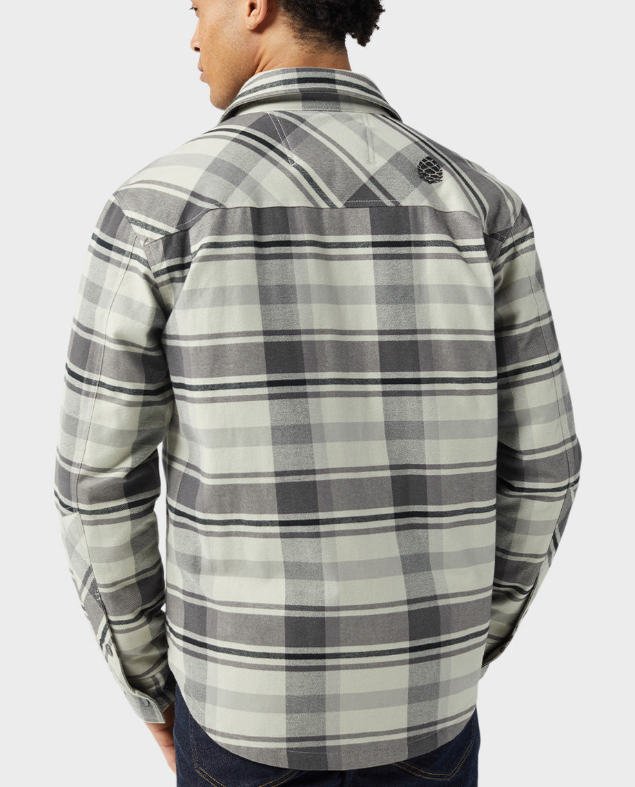 Pre Winter Flannel Checks Hi-Low Long Shirt By Estonished, EST-WI-041