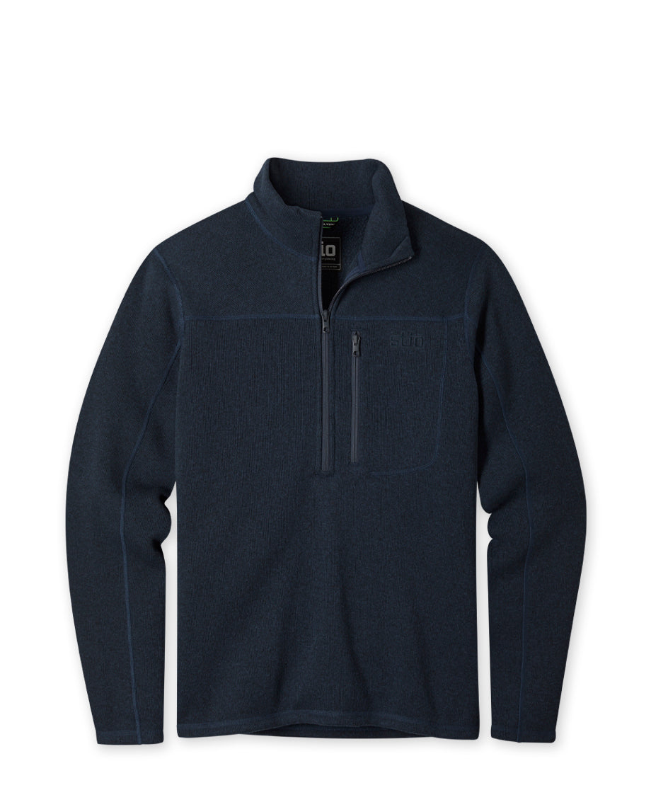 Toasted Half Zip Fleece Sweatshirt- Men's Sweatshirts