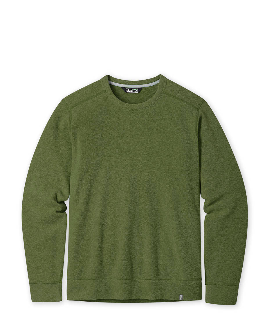 Mens fleece crew neck best sale