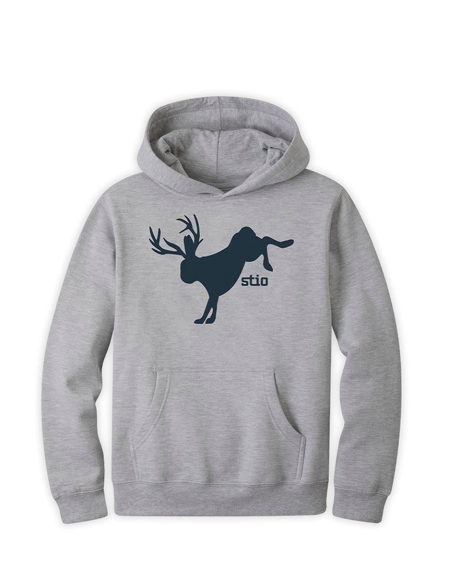 Wyoming Cowboys Youth Traditional Hoodie - Grey